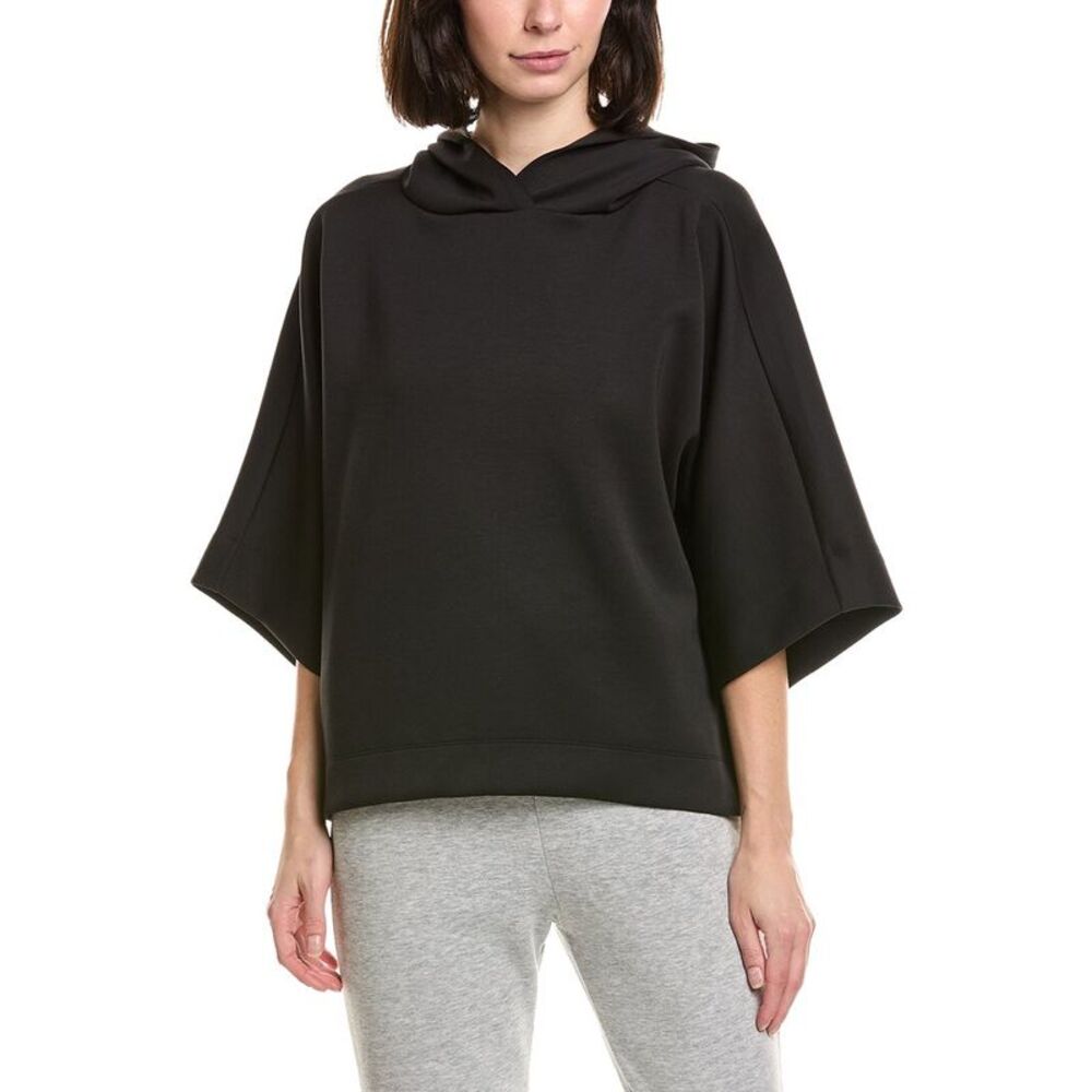 Natori Womens Everywear Kimono Hoodie, Black